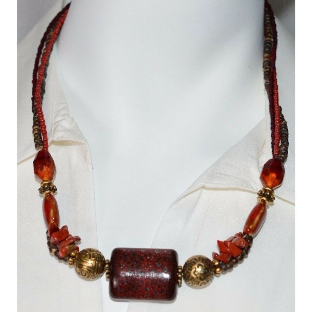 Coldwater Creek Hewitt NL Red Jasper Stone